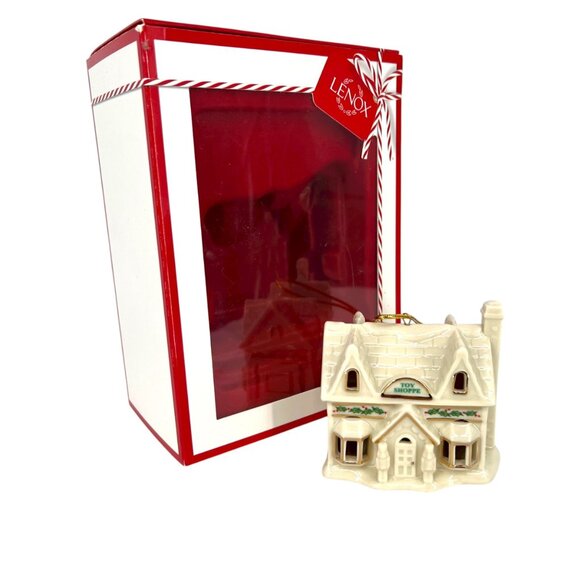 Lenox Christmas Village Toy Shoppe Ornament 3.25" Porcelain Lit Decoration NIB - Picture 2 of 12